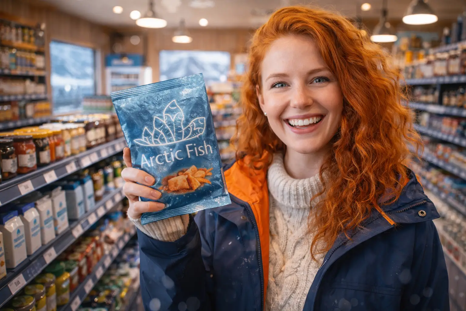 Retail scene with customer